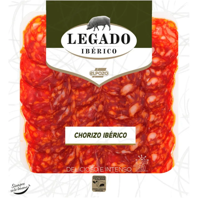 Chouriço ibérico fatias legado ibérico, 75g