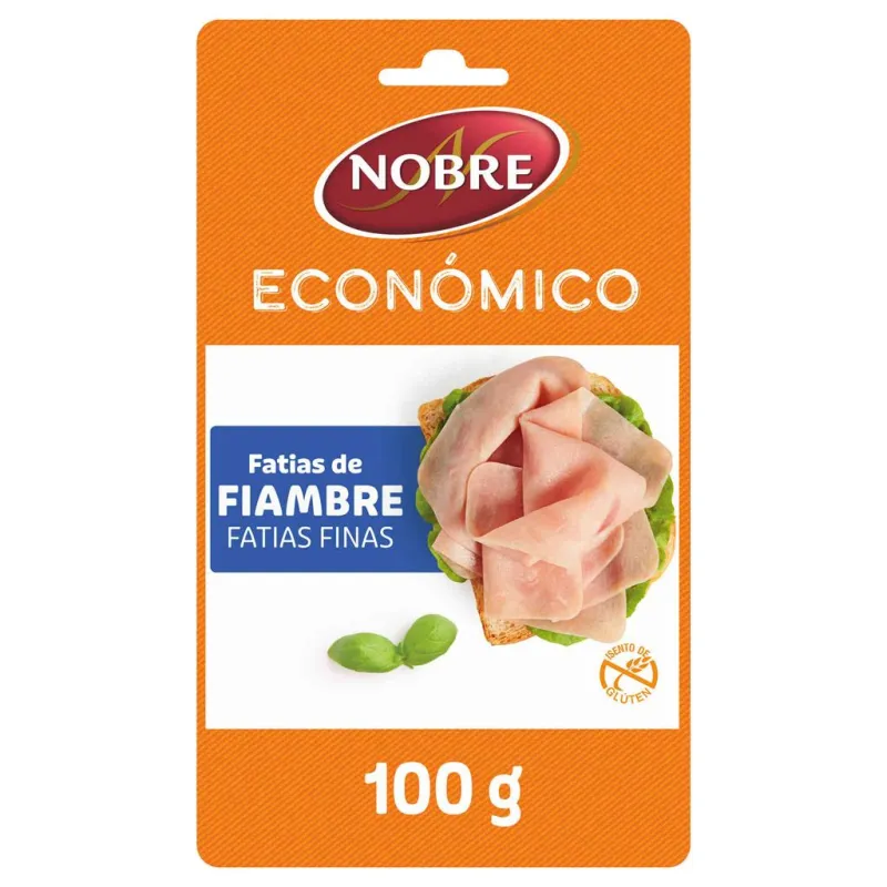 Ham of the perna fatias finas, 100g